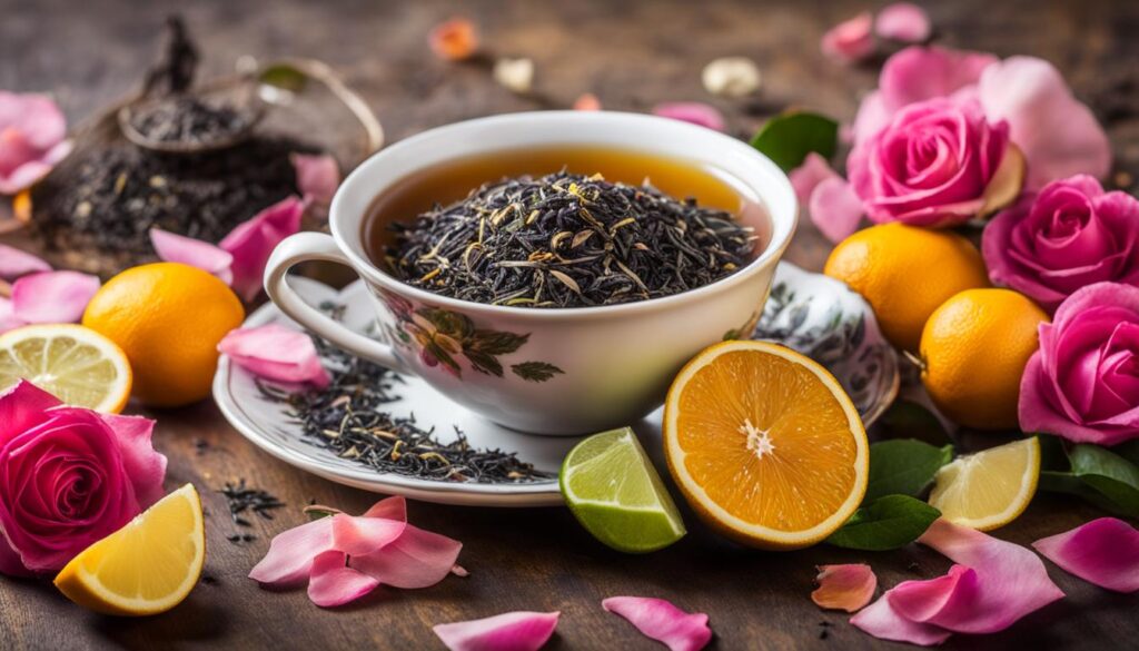 Composition of Earl Grey Tea Composition of Earl Grey Tea