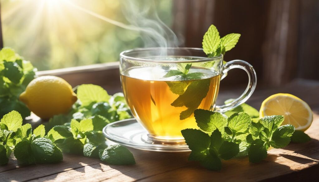 Lemon balm tea Lemon balm tea