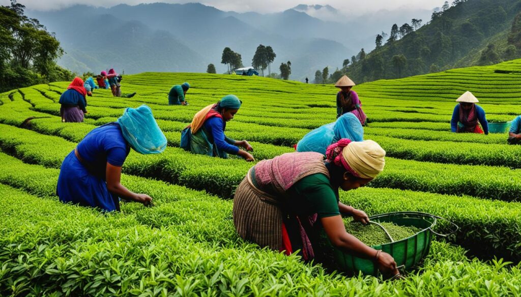 Darjeeling tea production