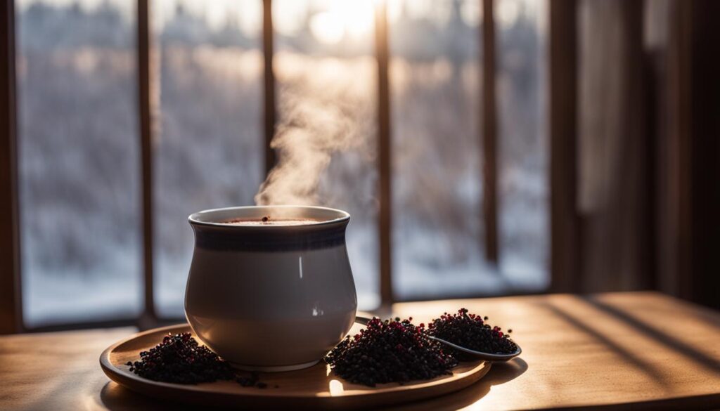 elderberry tea for cold relief