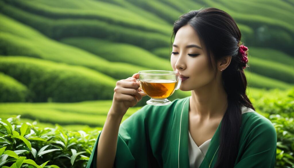 longjing tea for skin health