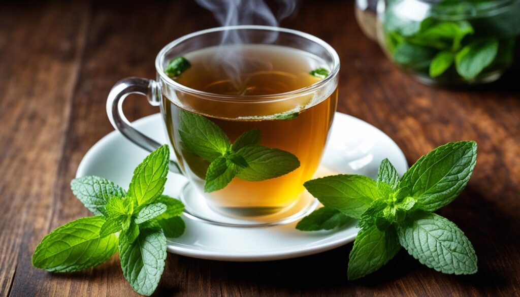 peppermint tea for candida