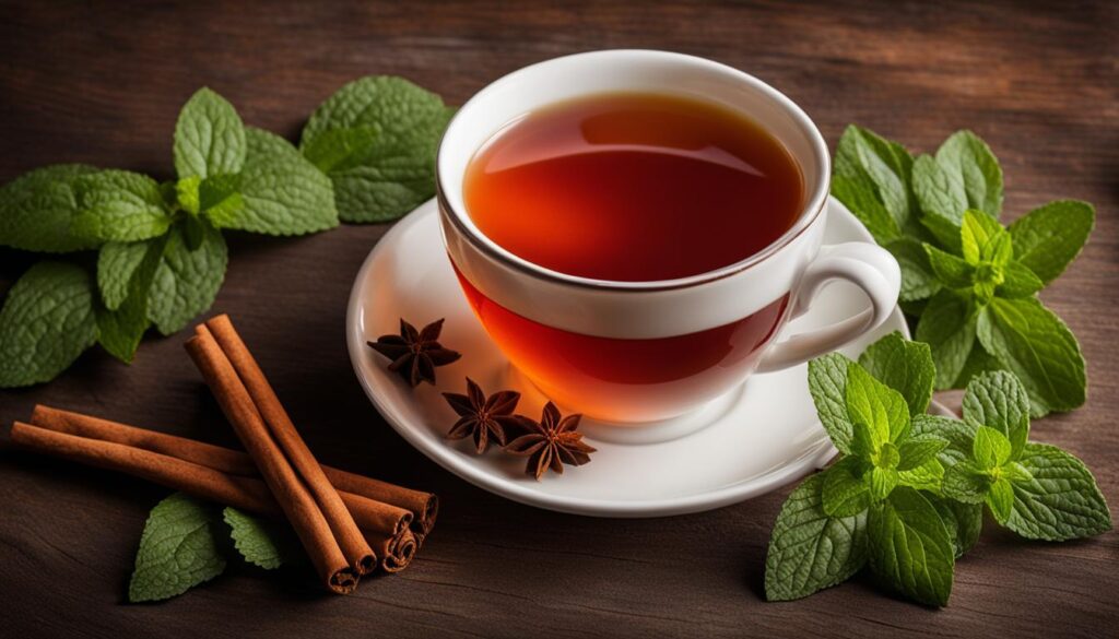 warming effect of herbal tea